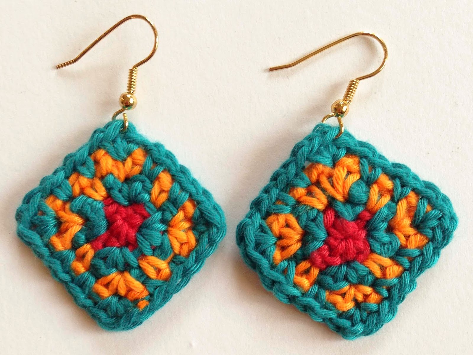 The Colors of Africa Crochet Earrings