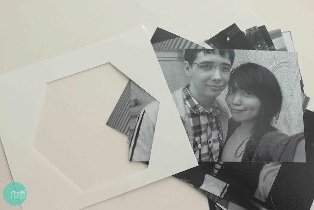 What Can You Do With A Print? Make a Beehive-Pattern Photo Display! @ mintedstrawberry.blogspot.com #Shutterfly #Looksi #DIYphotoProject