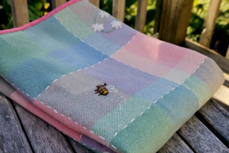 Big Little Heirloom Embroidered Blanket