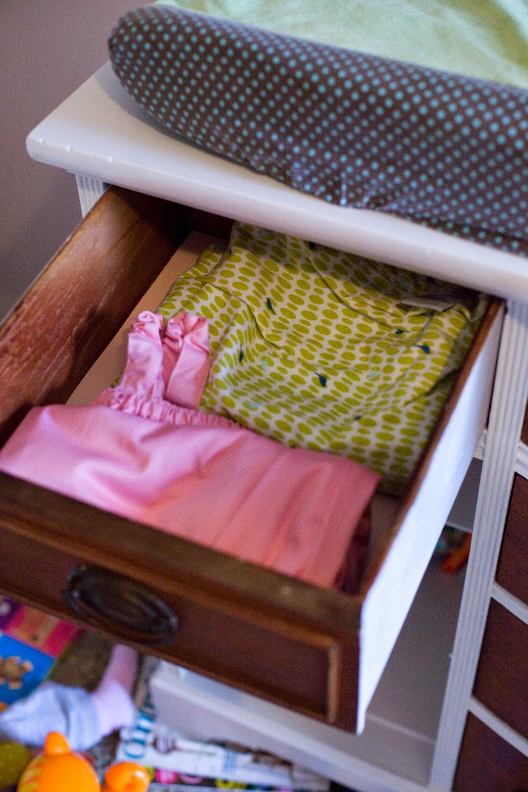 Thrift Craft Love Painted Dresser & Cloth Diaper Storage