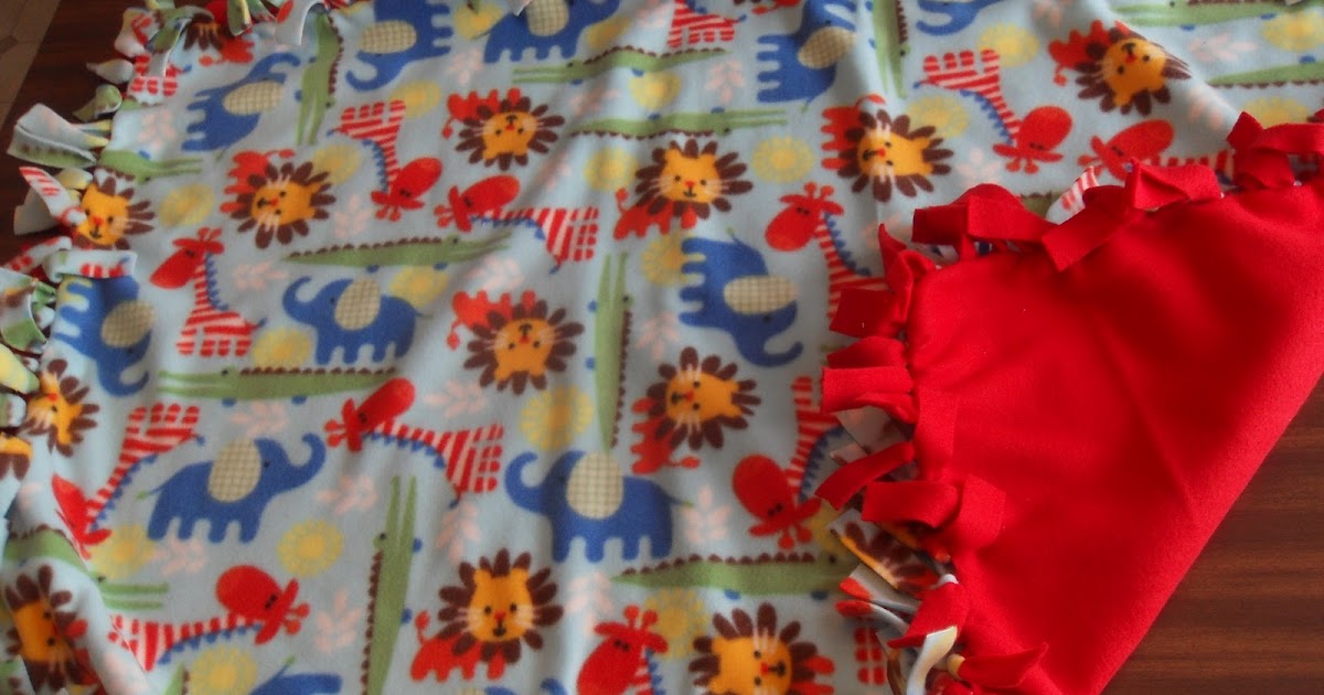 Simple Joy Crafting Fleece Tie Blankets for Charity