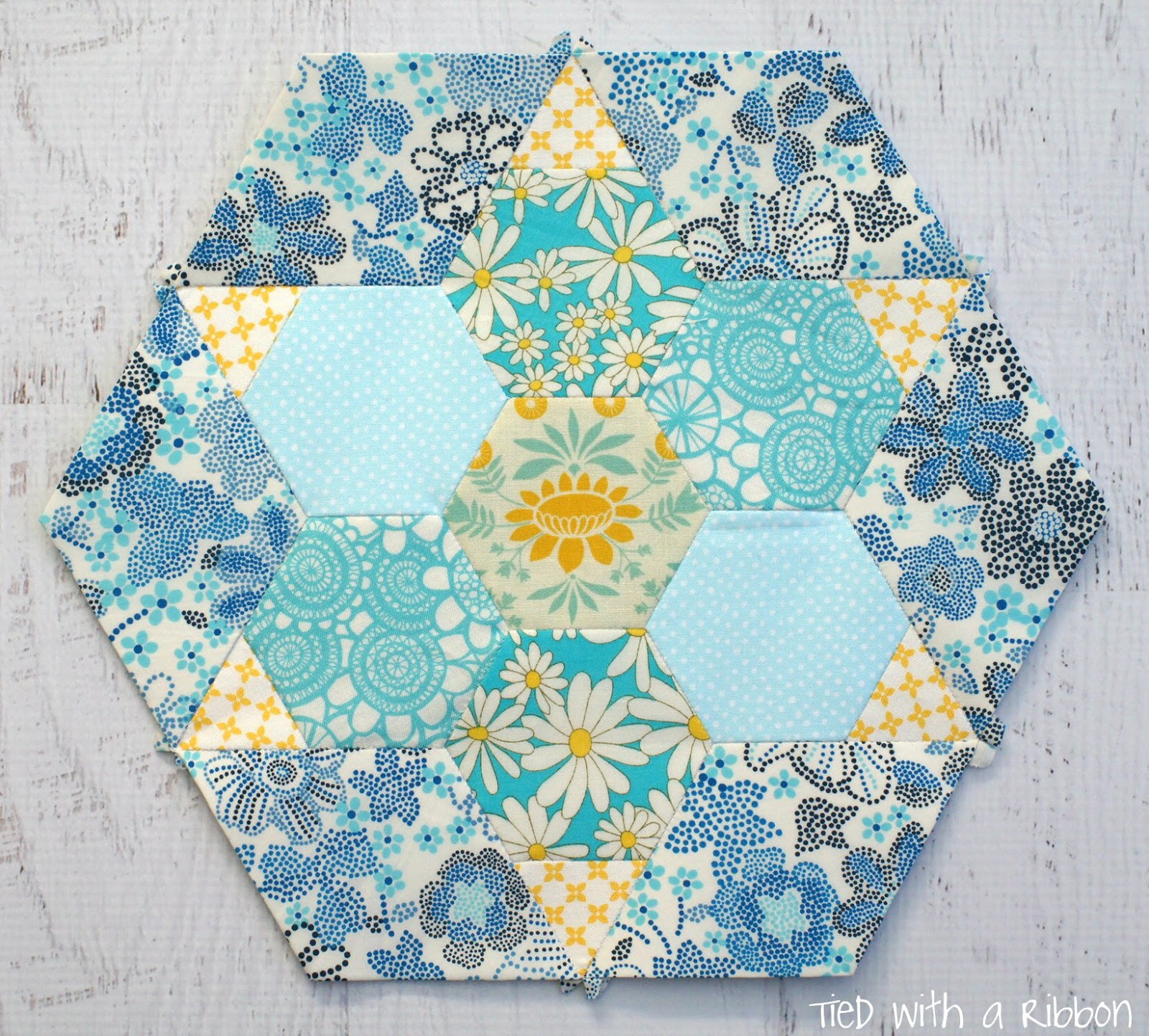 Tied with a Ribbon Smitten Quilt My English Paper Piecing Adventure