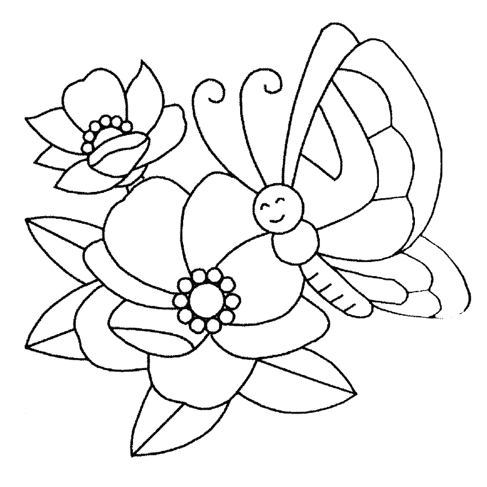 Printable Flowers Coloring Pages Printable Flowers Coloring Pages