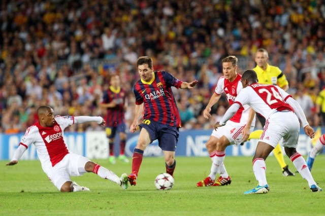 Barcelona vs Ajax 2 1 Hasil Skor Barcelona vs Ajax Liga Champions: Lionel Messi Hattrick!