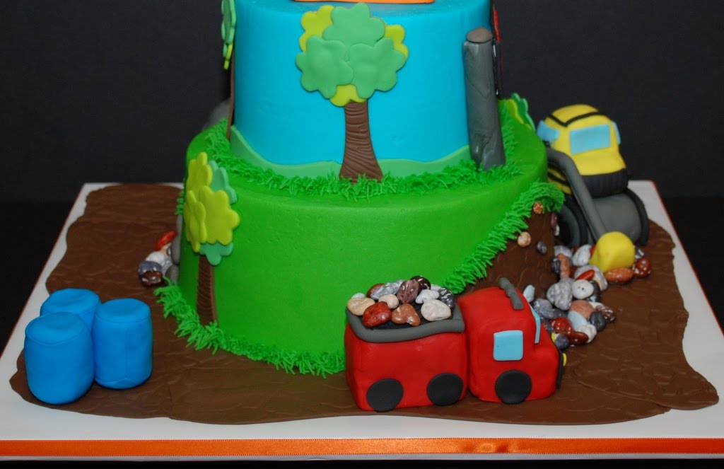 The Bakery Next Door Construction Theme Birthday Cake