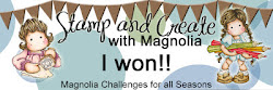 Winner Stamp and create with magnolia challenge 61