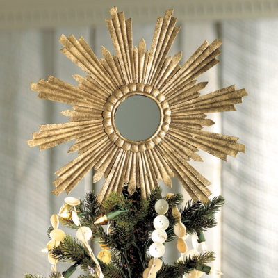 re invented style re cycling sunburst mirror tree topper re invented style re cycling sunburst mirror tree topper