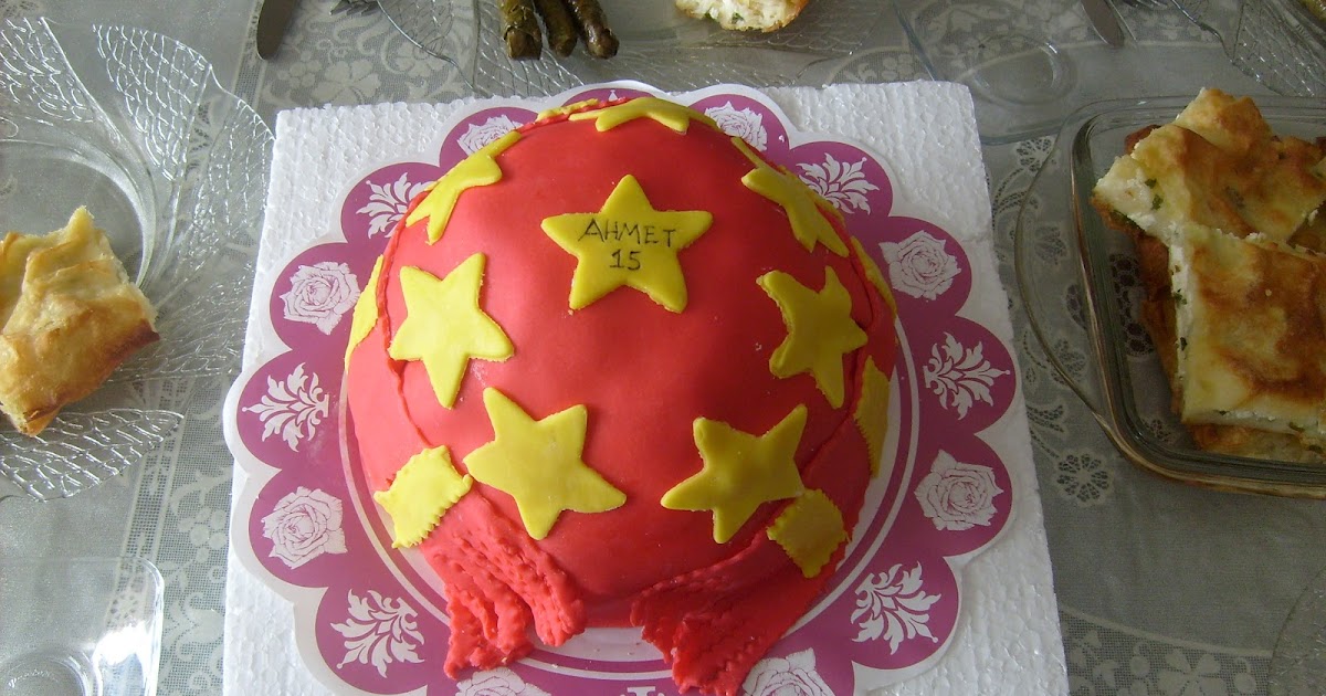 Ayşen�in Pasta Dünyası(CAKE SHOP DENİZLİ) GS�li futbol topu pasta