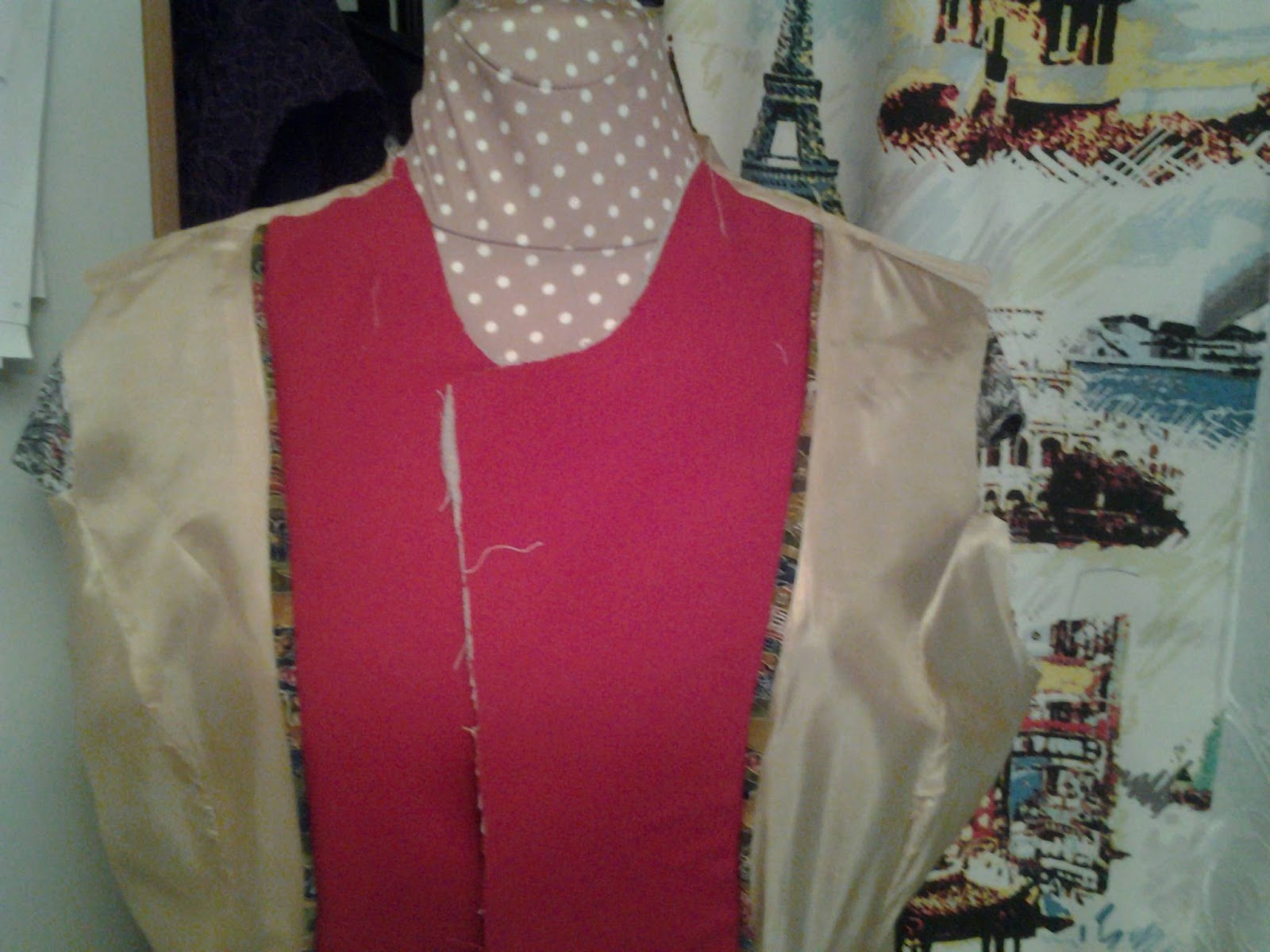 SewAngelicThreads How to make a red wool coat, a Minerva Crafts