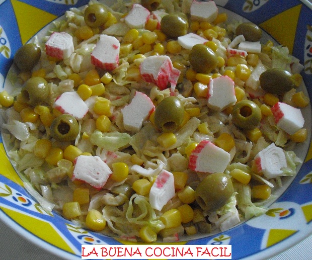 Ensalada De Bocas De Mar En Salsa Rosa
