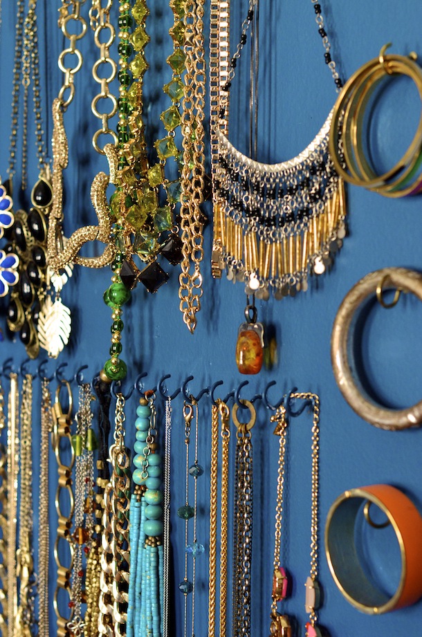 Inspired Living: How to Organize Necklaces With Cup Hooks - Always Order  Dessert