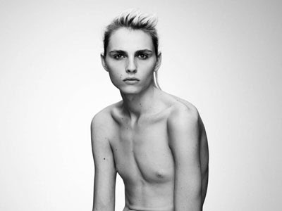 Andrej Pejic(born August 28, 1991 in Tuzla, Bosnia and Herzegovina), the androgynous male model who refers to the world's frequent confusion about his gender as 