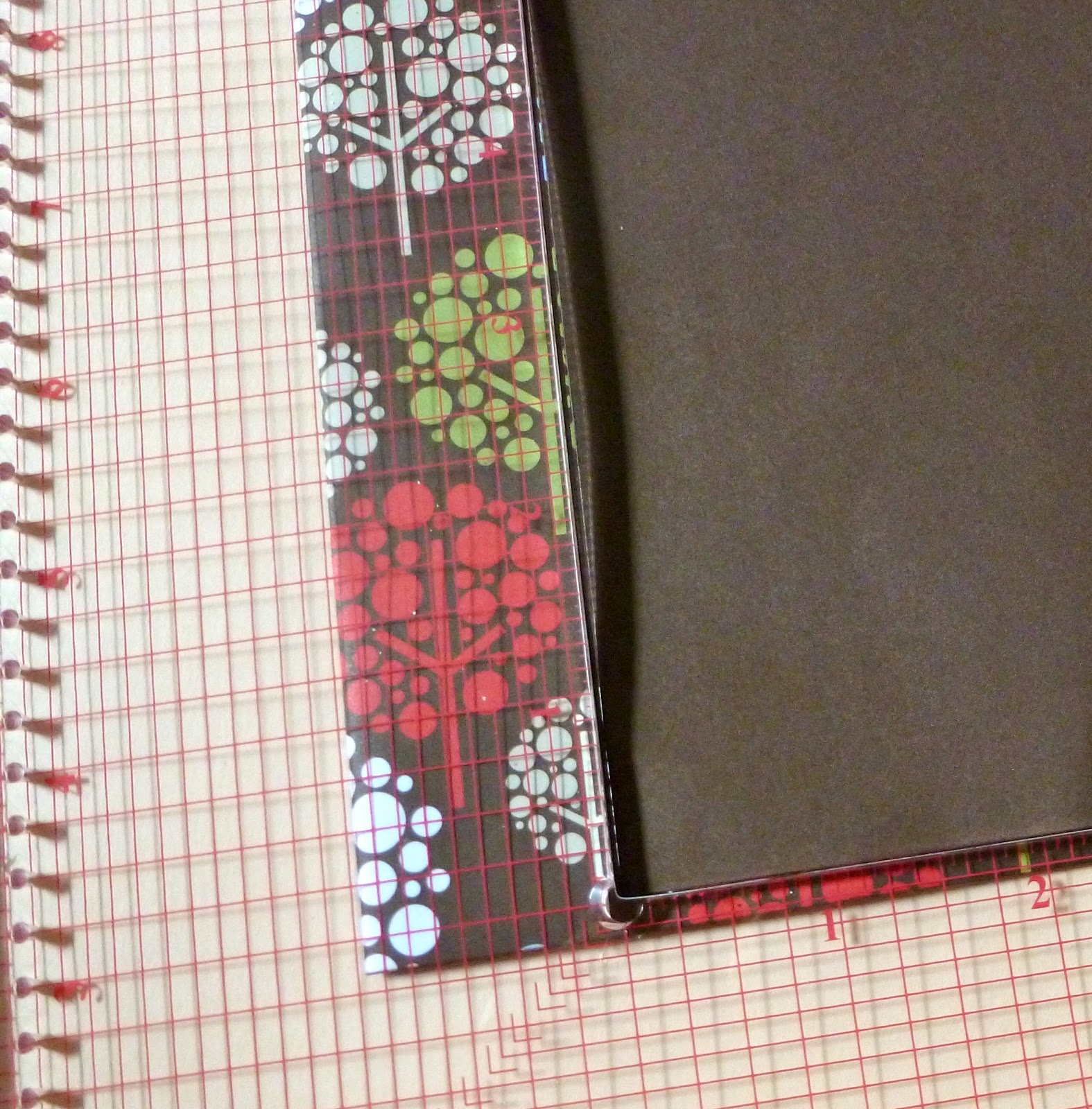 Use Kool Tak™ Layer Perfect to align green cardstock on card front over