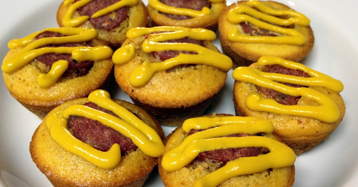 Topper In The Kitchen Kiolbassa Sausage Beef & Cheddar Corndog Cups