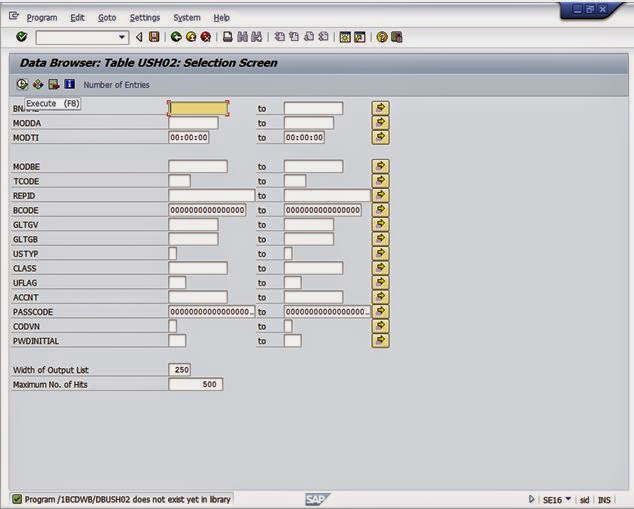 TIME 4 SAP SECURITY USR* and AGR* TABLES in SAP
