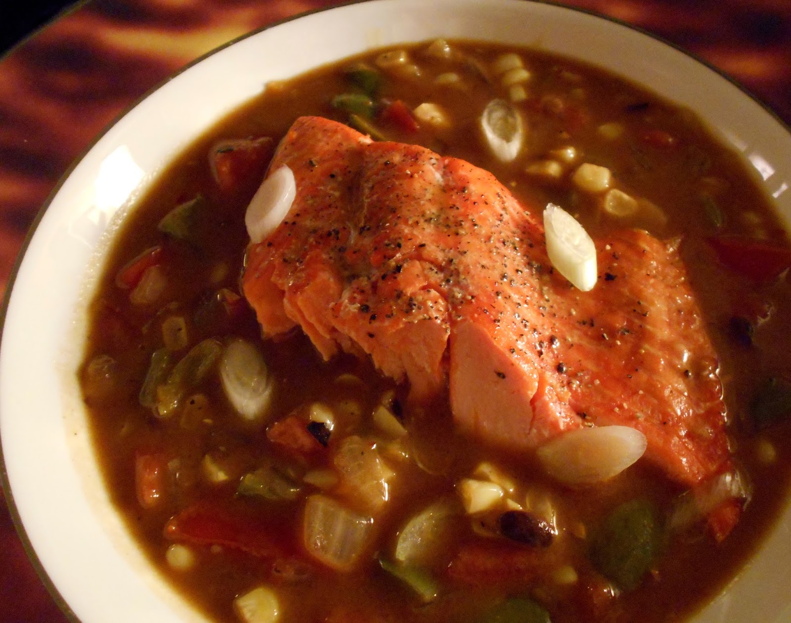 37 Cooks Roasted Salmon with Cantonese Pepper Stew