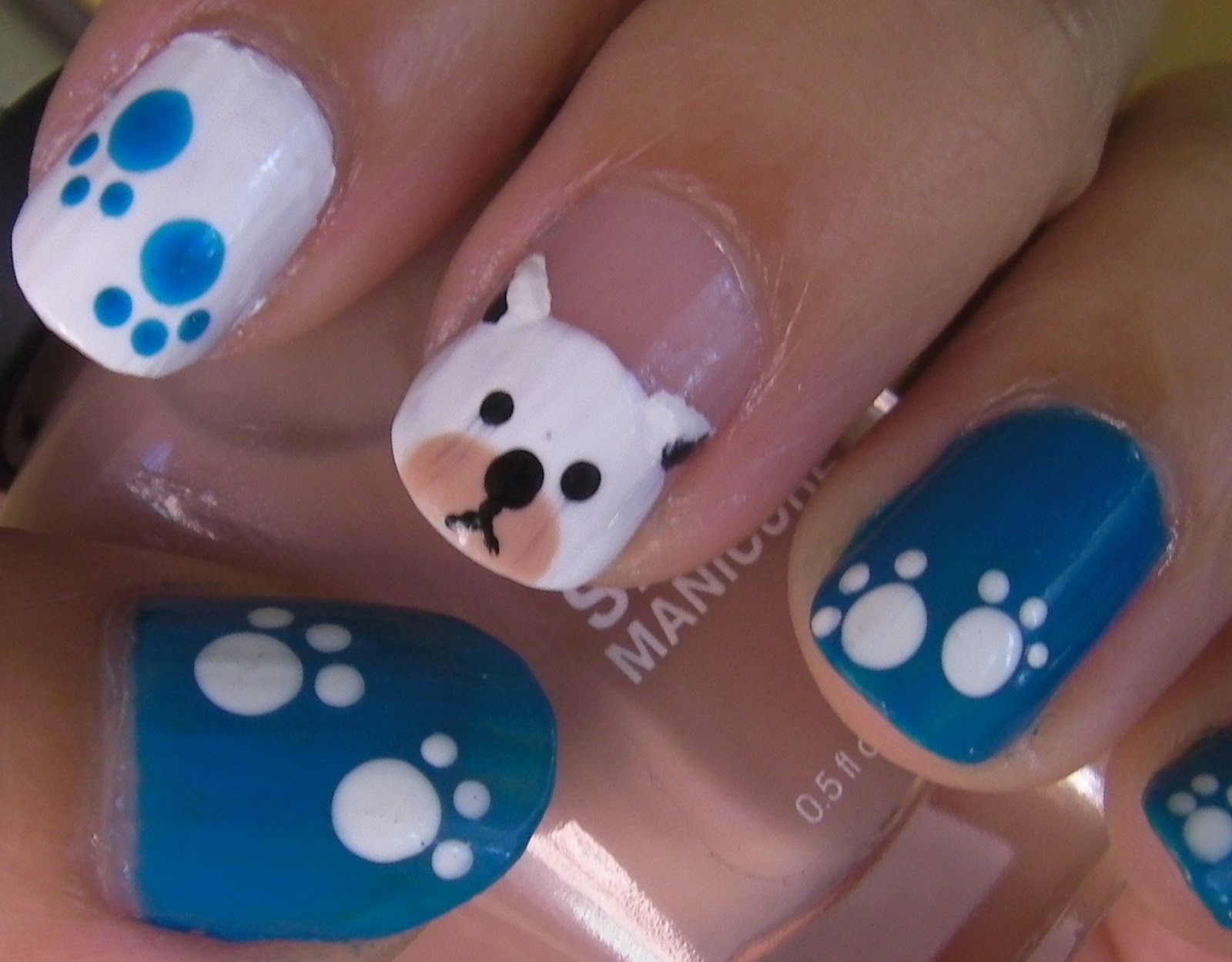 cute nail art Doggy / Puppy Nail Art