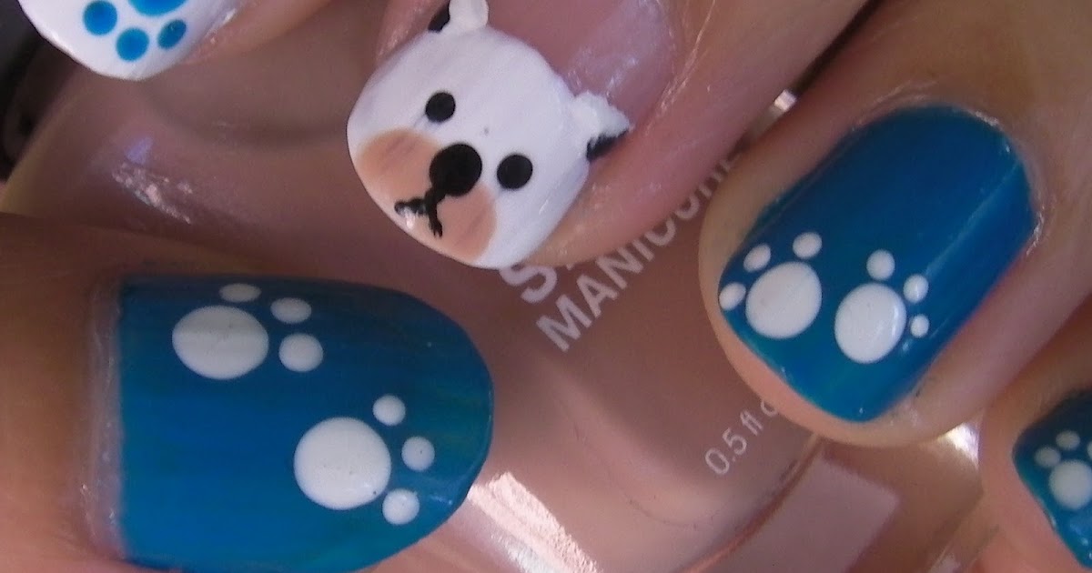 Adorable Puppy Nail Art Ideas Using Thread - wide 7