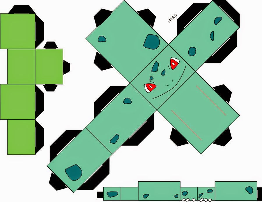 Cubecraft Pokémon, paper pokemon, papercraft pokemon ,Cubecraft