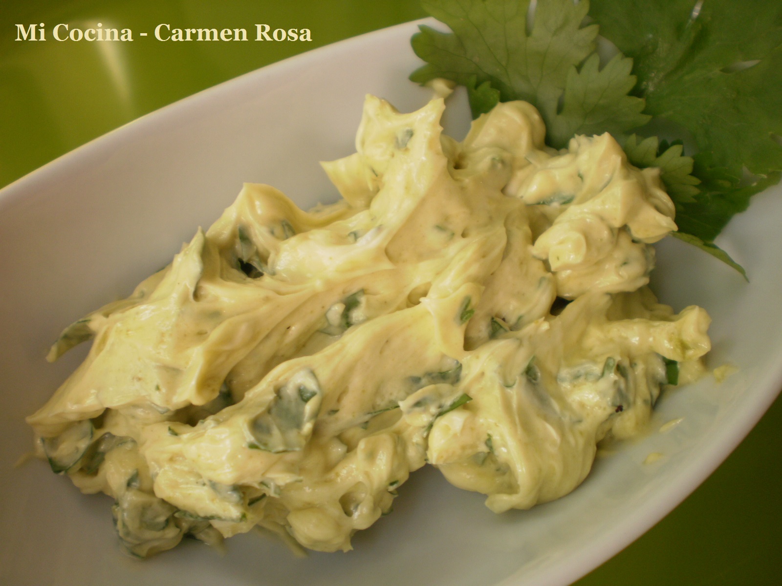 Mi Cocina MANTEQUILLA DE WASABI CON CILANTRO FRESCO