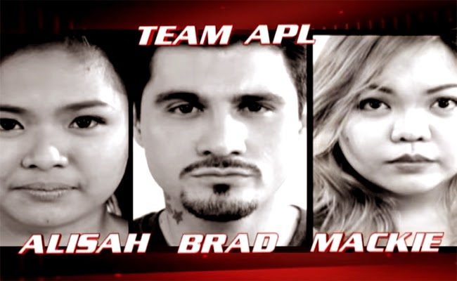 Watch The Performance of Alisah Bonaobra, Bradley Holmes and Mackie Cao of The Voice of the Philippines Season 2 Team Apl Watch The Performance of Alisah Bonaobra, Bradley Holmes and Mackie Cao of The Voice of the Philippines Season 2 Team Apl