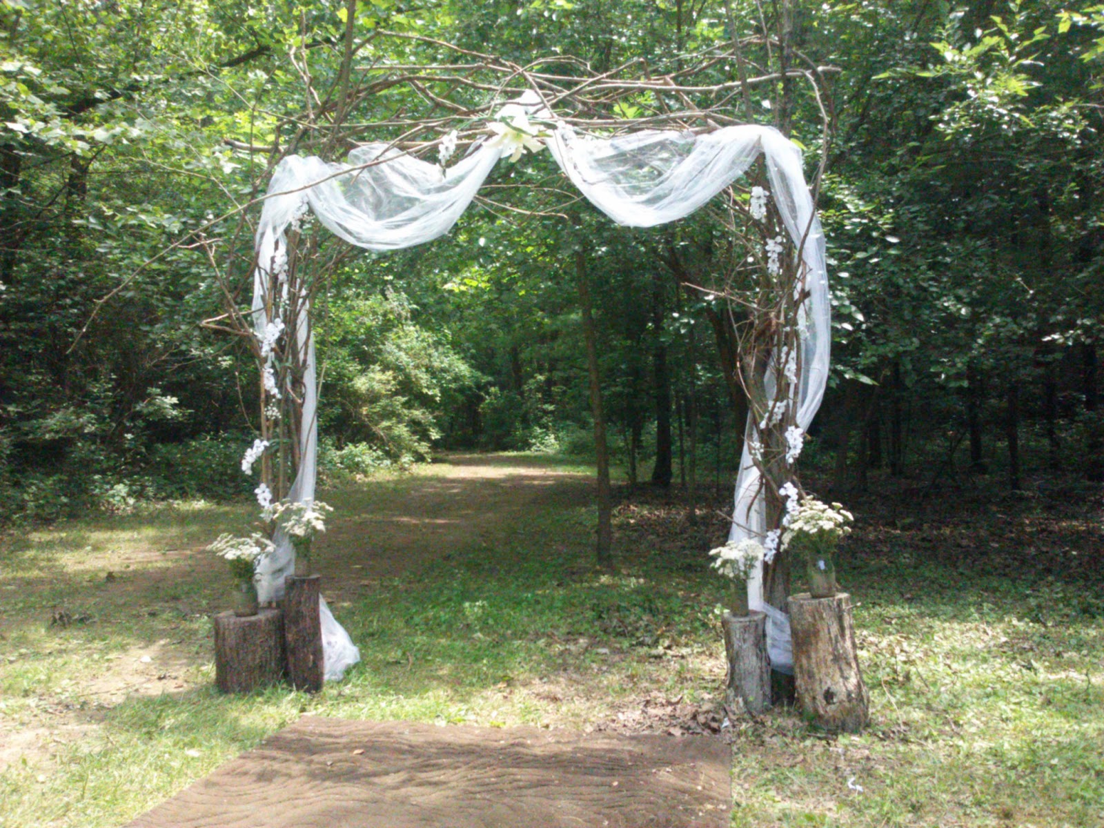 Homemade+Arbors Rustic Outdoor Wedding with Handmade Twig Arbor by Handcrafted ...