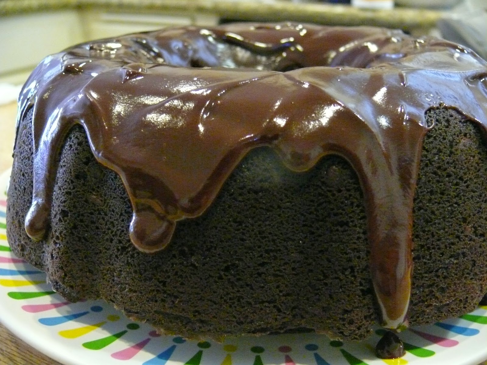 Imperfect & Fabulous One Bowl Chocolate Bundt Cake with Easy Chocolate