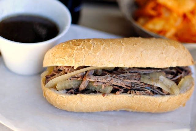 slow cooker french dip sandwiches l simplyscratch.com