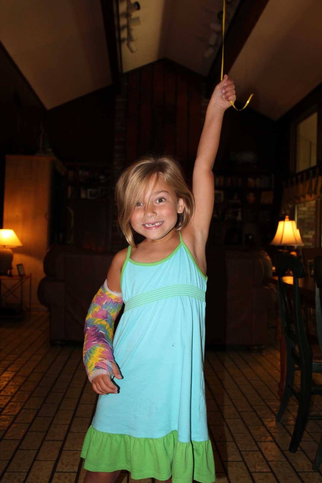 The Seney's Say Happy Girl With a Cast