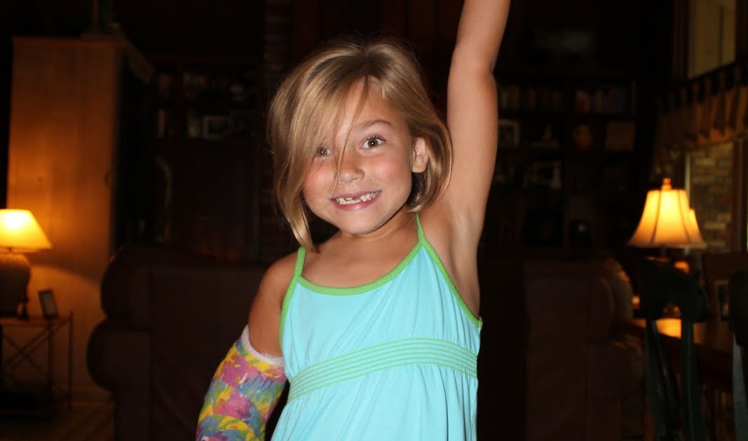 The Seney's Say Happy Girl With a Cast