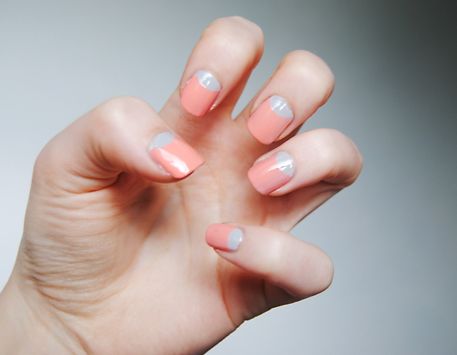 Half Moon Nail Polish Design Half Moon Nail Polish Design