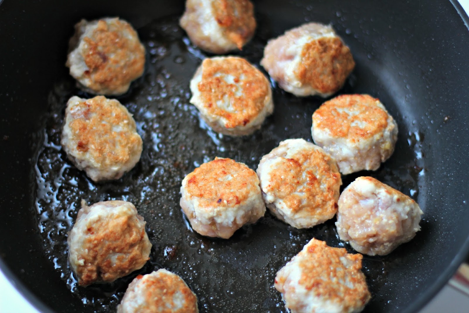 Milk and Honey SesameSpiced Turkey Meatballs with Smashed Chickpea