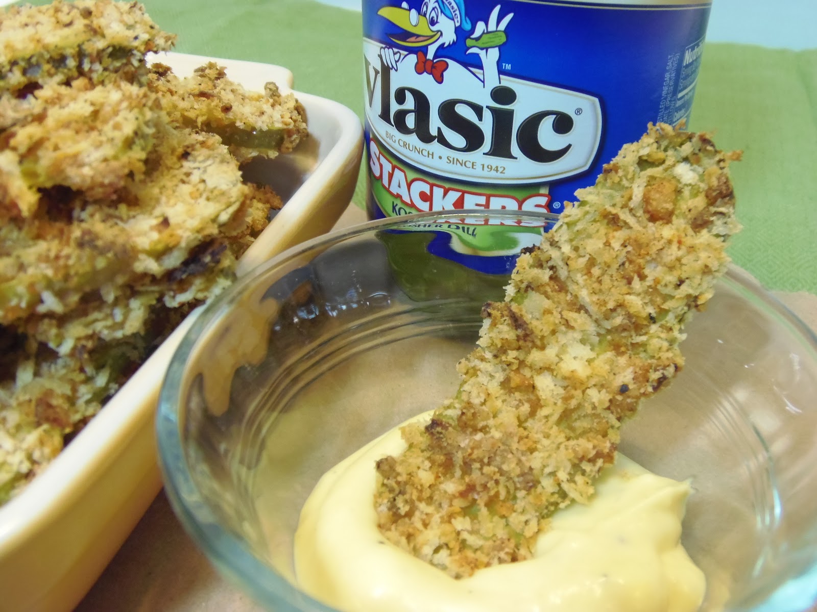 No Fry/Fried Pickles With Honey Ginger Dipping Sauce Kudos Kitchen by Renée