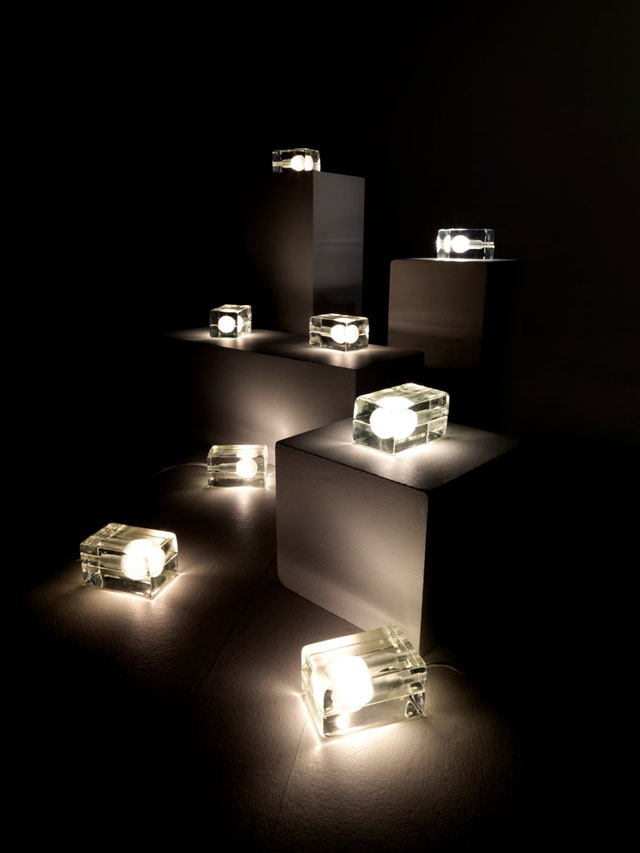 Ice-Block Lamp Cast-in-Glass by Design House Stockholm ... Ice-Block Lamp Cast-in-Glass by Design House Stockholm ...