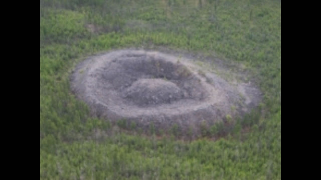 Cráter en Siberia Rusia, causado por el impacto de un posible Ovni en el año 1908