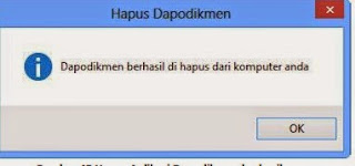Dapodikmen berhasil di Hapus