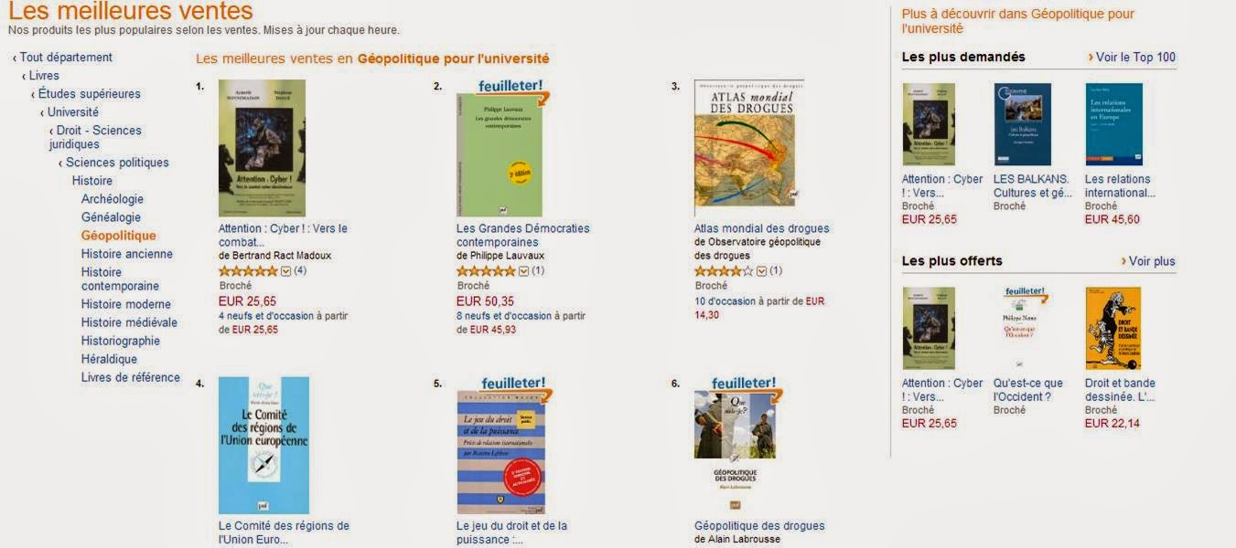 Classement Amazon au 30 mars 08h. Cliquer sur l'image pour agrandir.