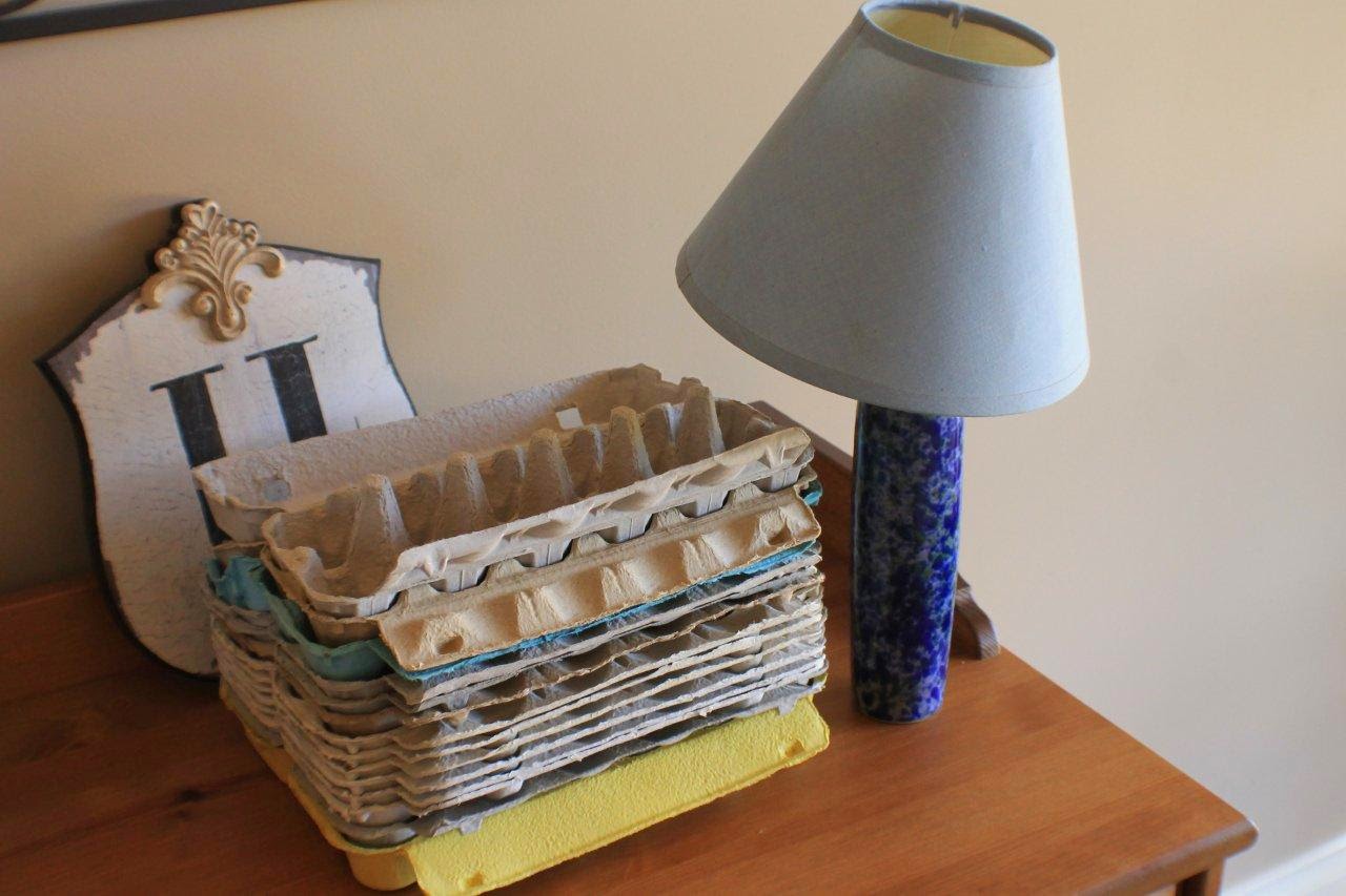 Godzgear Blog Egg Carton Roses and a DIY Lamp Shade!