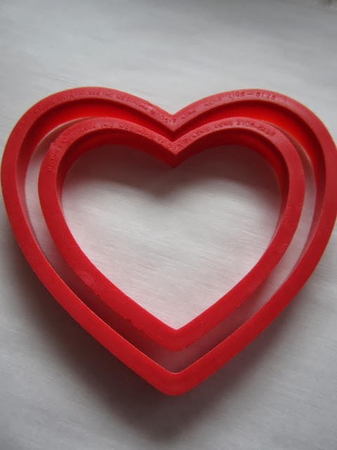 Heart cookie cutters from Bake Chocolate Cake
