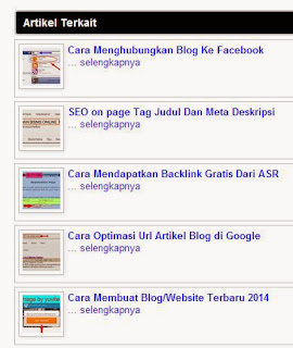 Cara Membuat Navigasi Post Terkait Di Blog