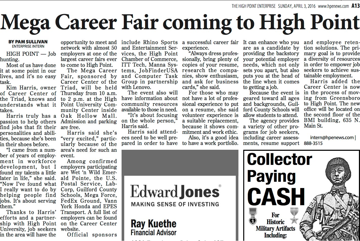 Print "High Point Enterprise" articles