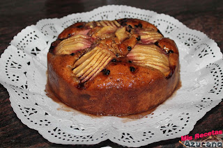 Pastel De Manzana Con Mermelada De Arandanos.
