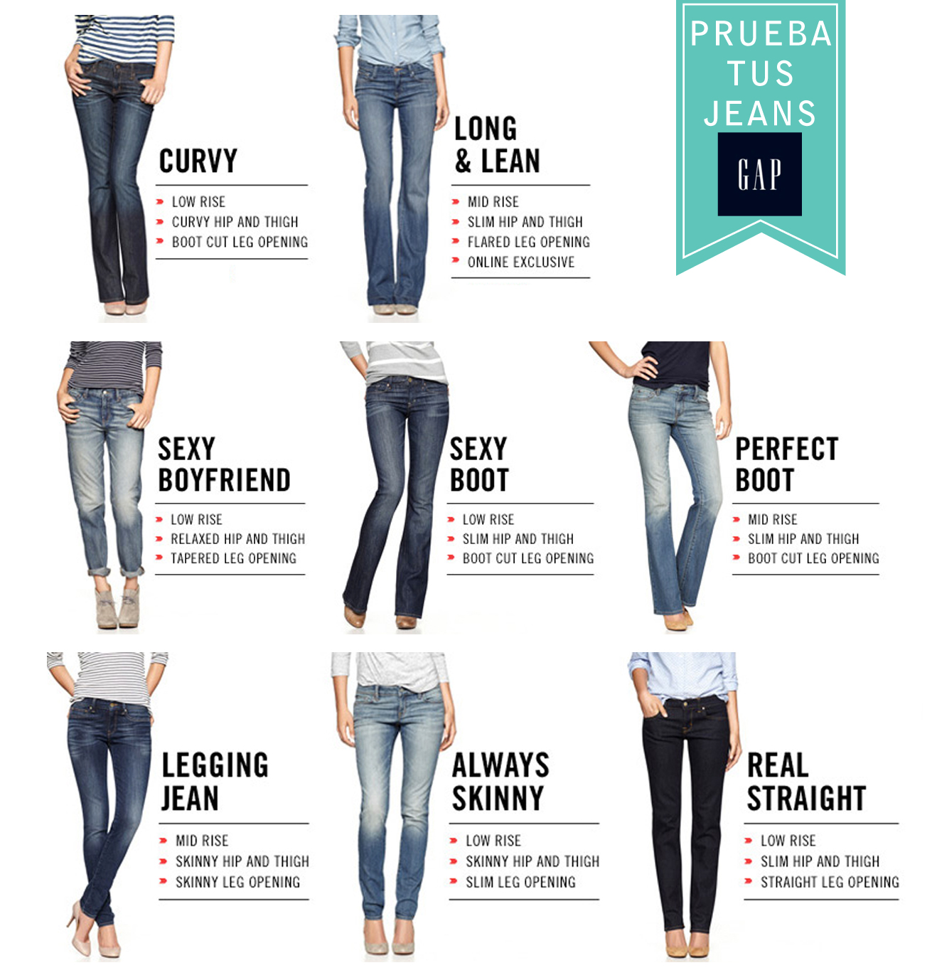 INTIMATE DETAILS “Prueba tus Jeans” GAP