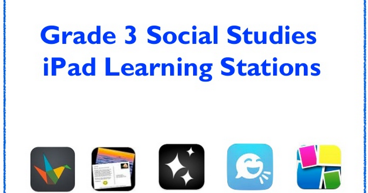 Useful iPad Apps and Activities to Teach Social Studies Educational