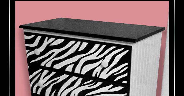 Zebra Print Me Diy Painting A Zebra Print Dresser