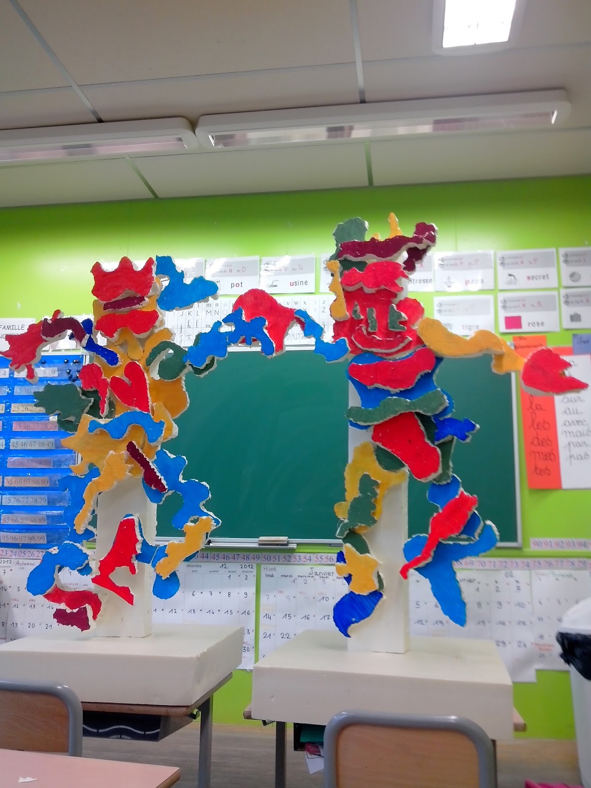 sculpture à l'école