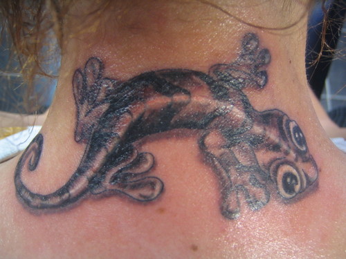 The history of the gecko tattoo design and the gecko meaning can be credited