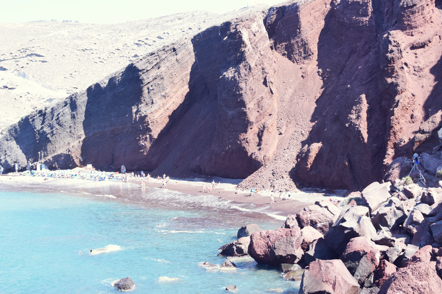 Red Beach in Santorini