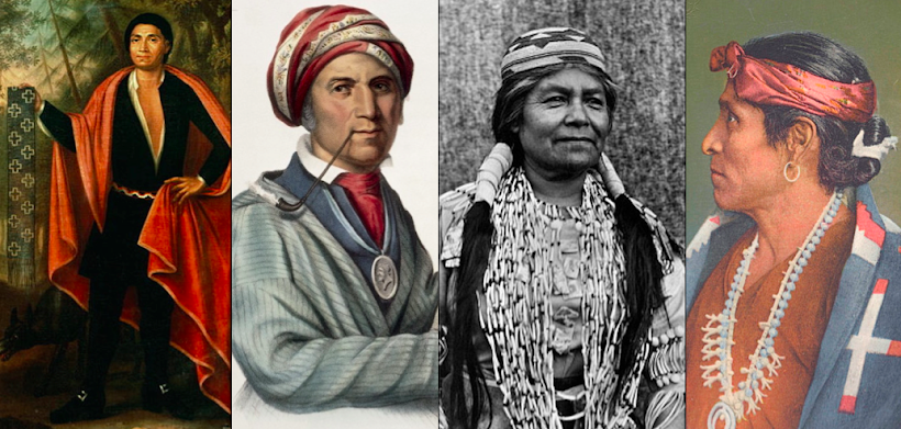 A Haudenosaunee  Emperor, an Inventor of the Cherokee Language, A Yurok Author and a Navajo Man.
