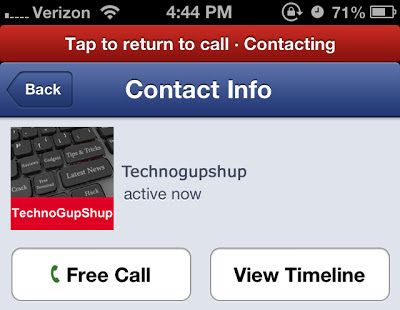 Facebook for iOS Update Introduces Support for Free Calling